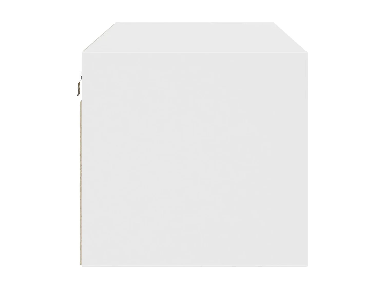 Wandschrank mit Glastüren Weiß 102x37x35 cm