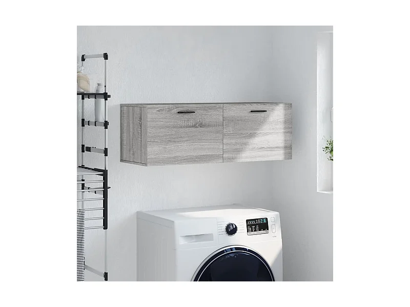 Wandschrank Grau Sonoma 100x36,5x35 cm Holzwerkstoff