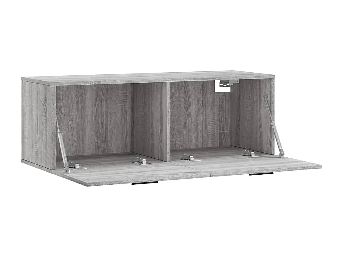 Armoire murale sonoma gris 100x36,5x35 cm bois d'ingénierie