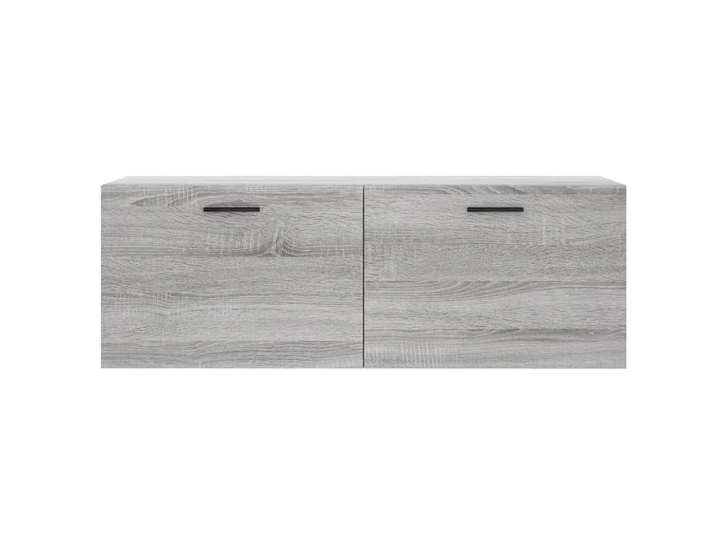 Armario de pared madera ingeniería gris Sonoma 100x36,5x35 cm