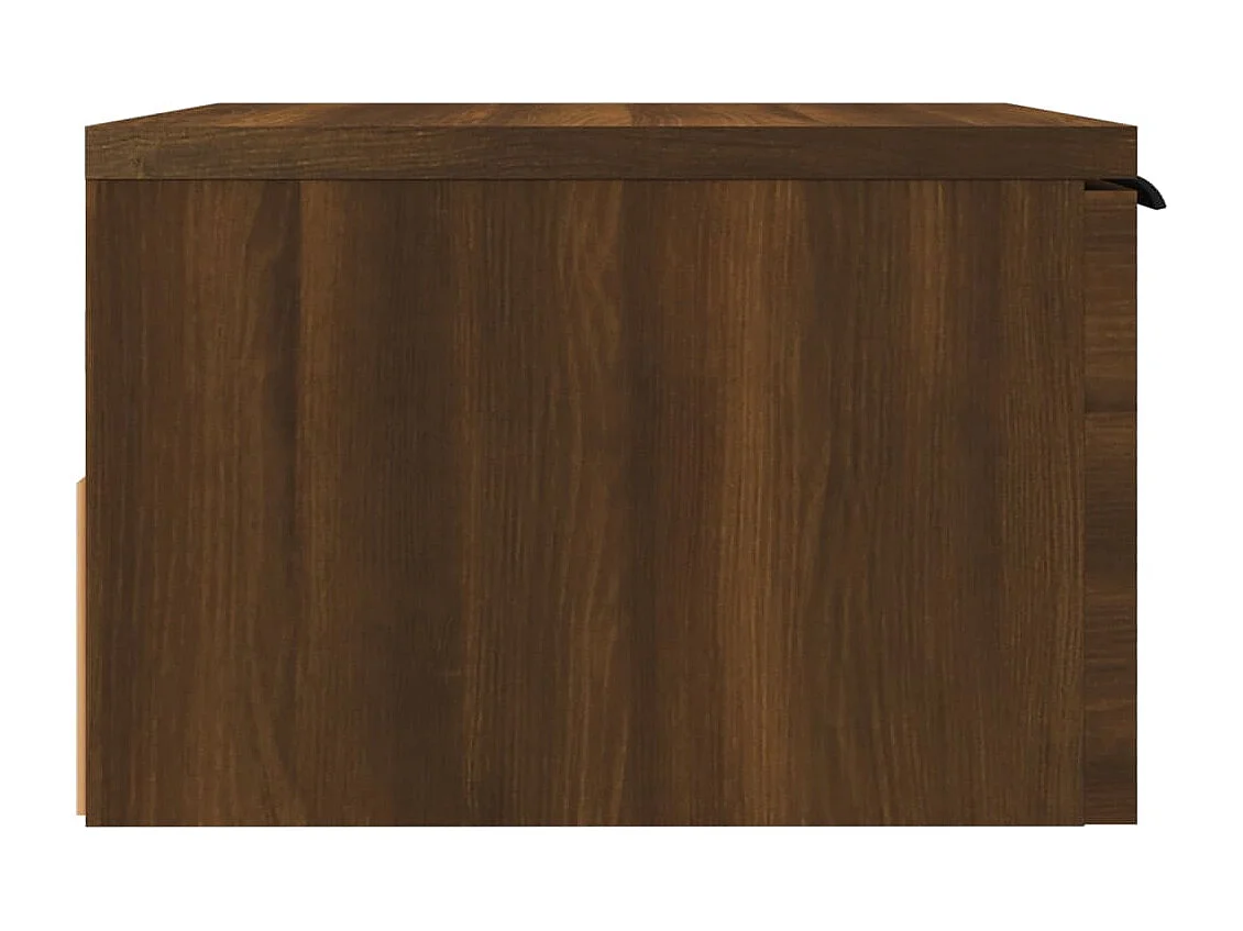 Table de chevet murale Chêne marron 34x30x20 cm