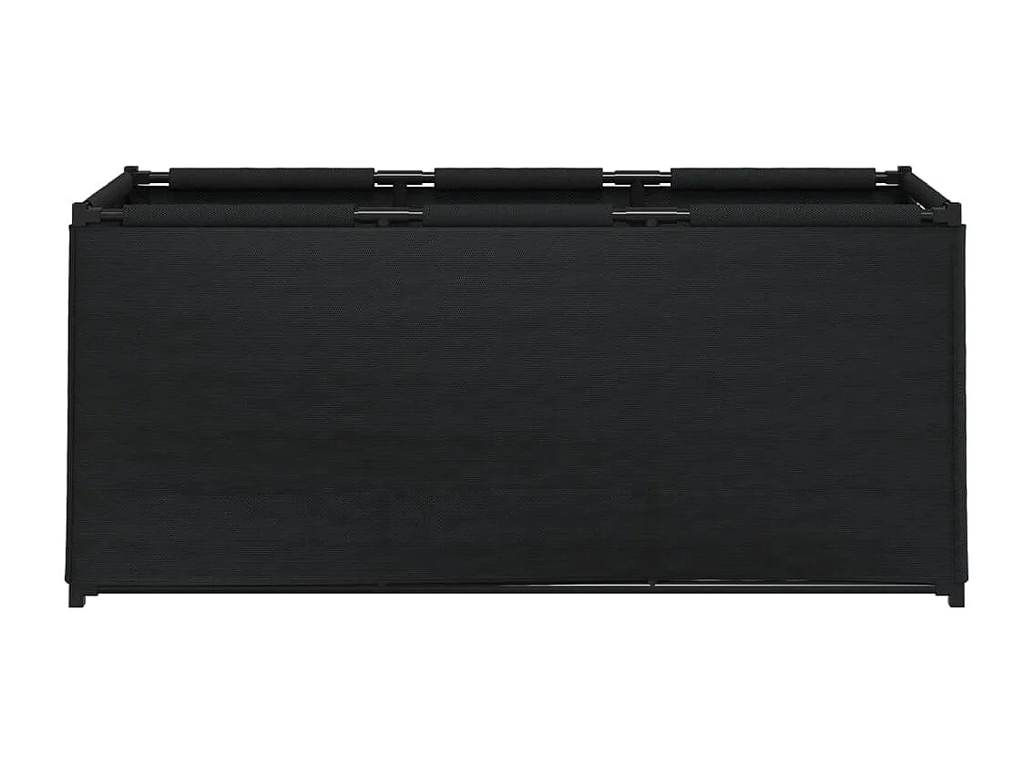 Caixa de arrumação 105x34,5x45 cm tecido preto