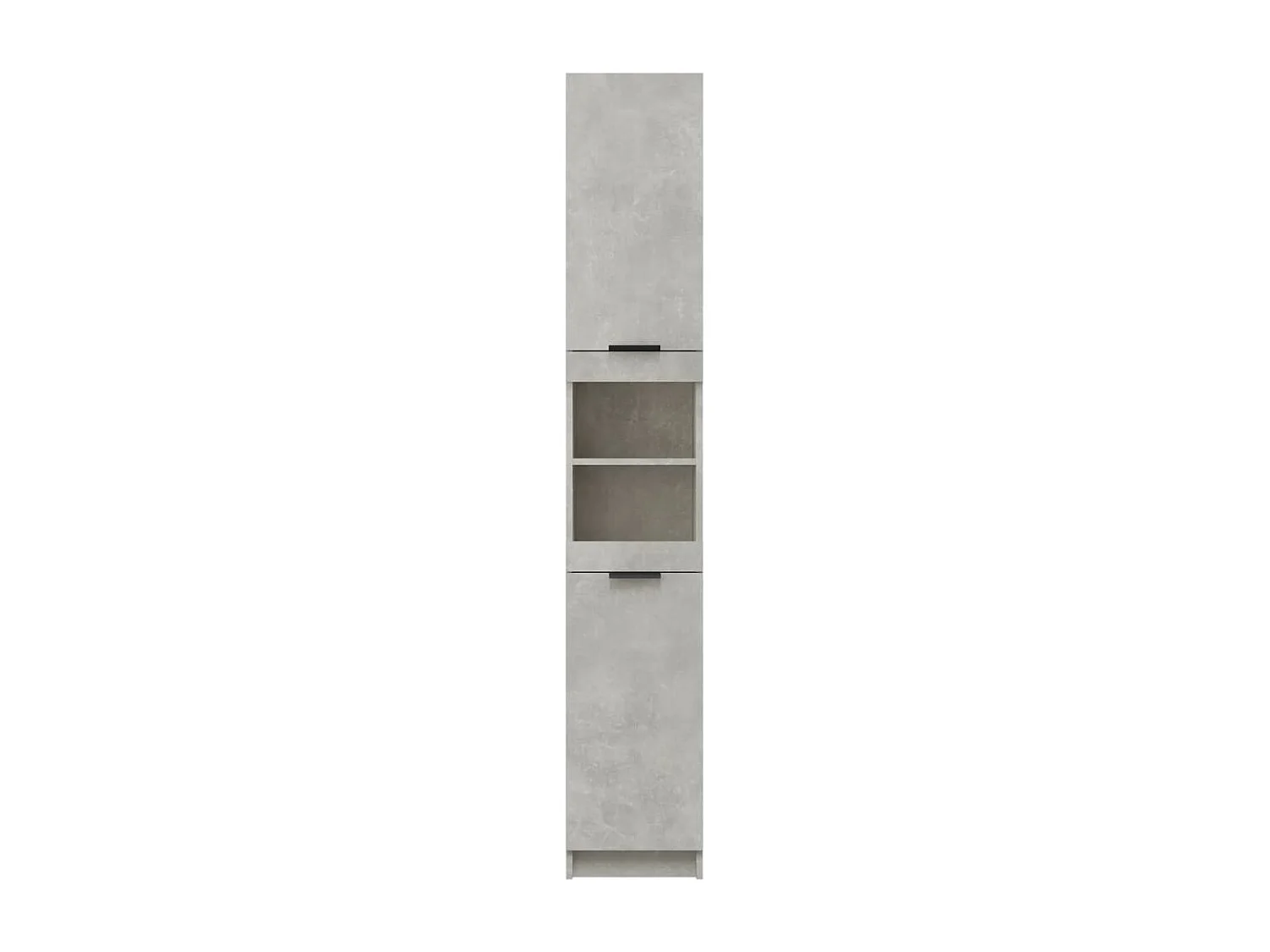 Mobile da Bagno Grigio Cemento 32x34x188,5 cm Legno Multistrato