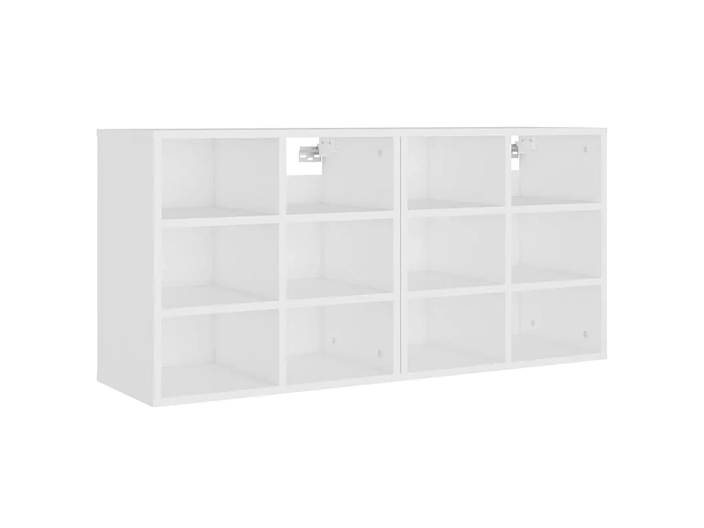 Armoires à chaussures 2 pcs Blanc 52,5x30x50 cm