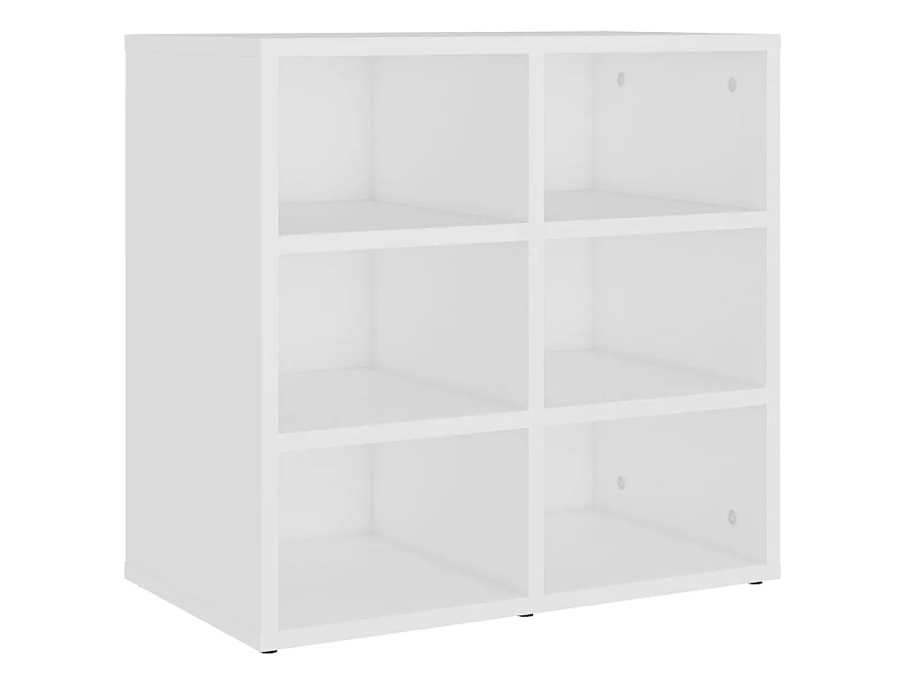 Armoires à chaussures 2 pcs Blanc 52,5x30x50 cm