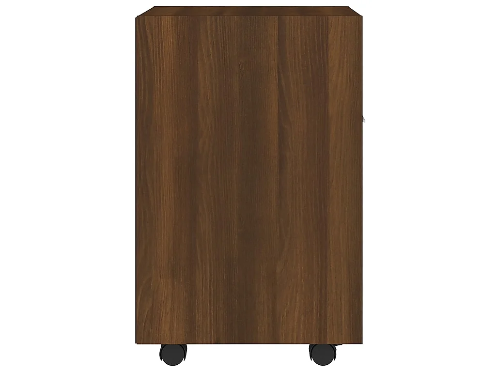 Beistellschrank mit Rollen Braun Eichen-Optik 33x38x60 cm