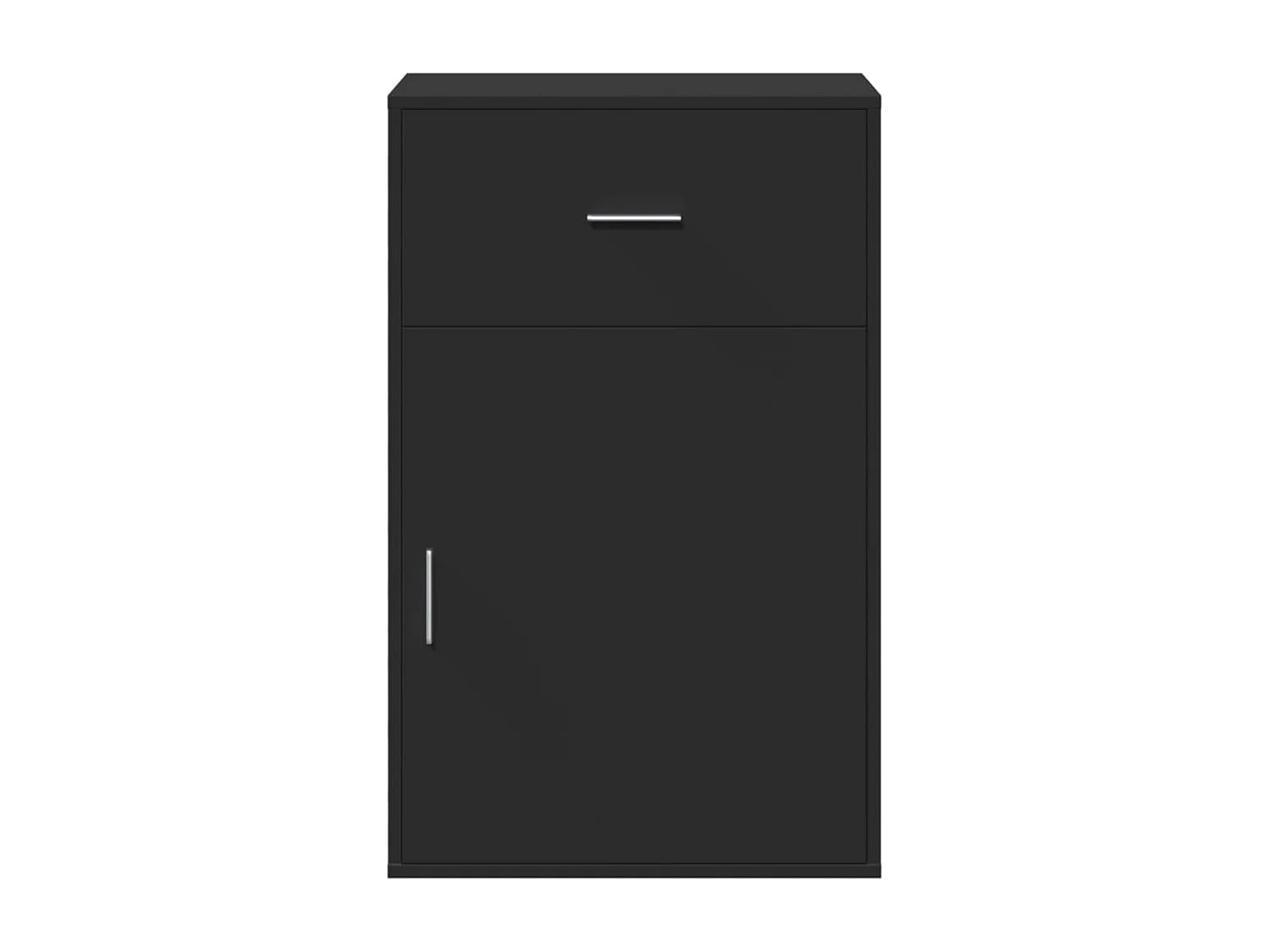 Armario de almacenaje madera de ingeniería negro 56,5x39x90 cm