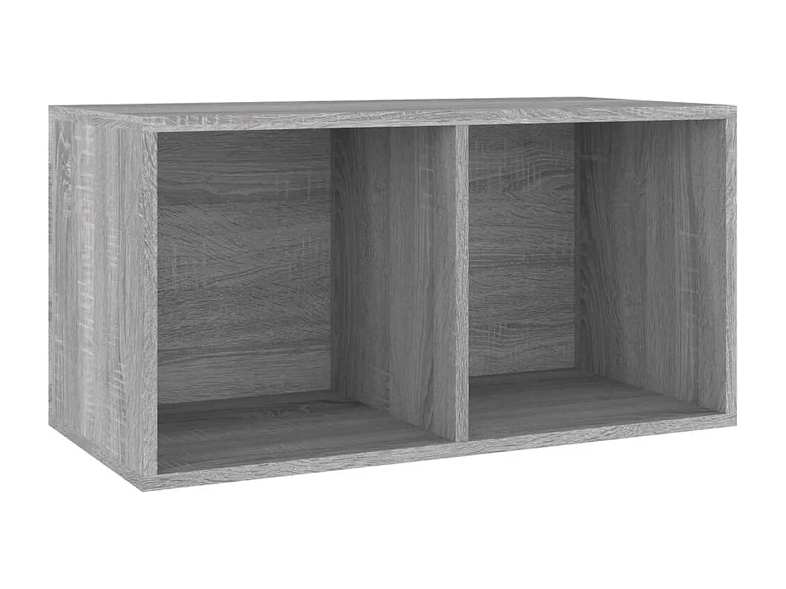 Schallplatten-Box Grau Sonoma 71x34x36cm Holzwerkstoff