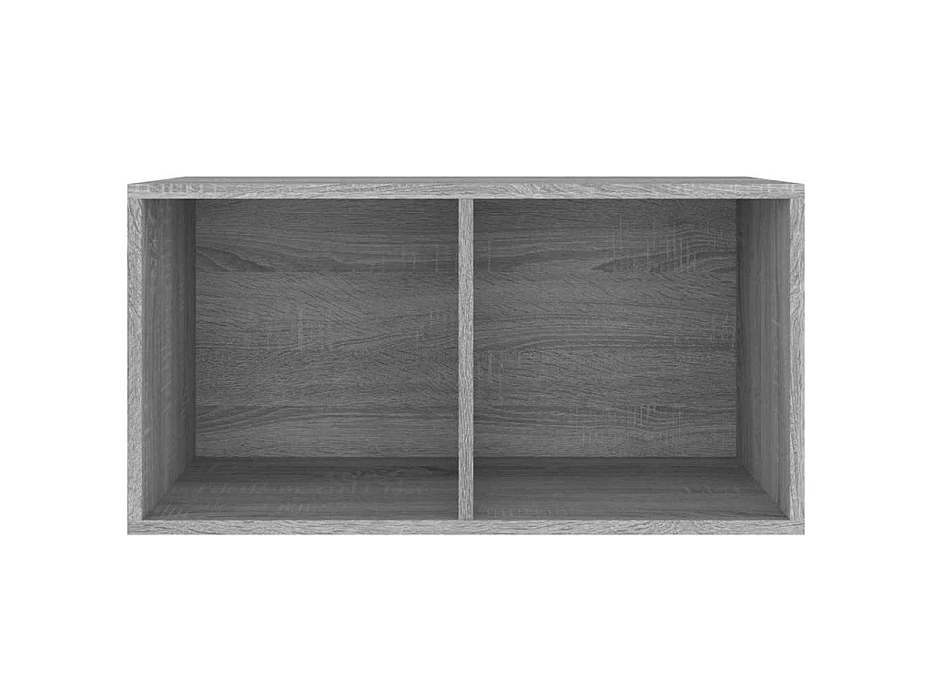 Boîte de rangement à disques vinyle Sonoma gris 71x34x36 cm