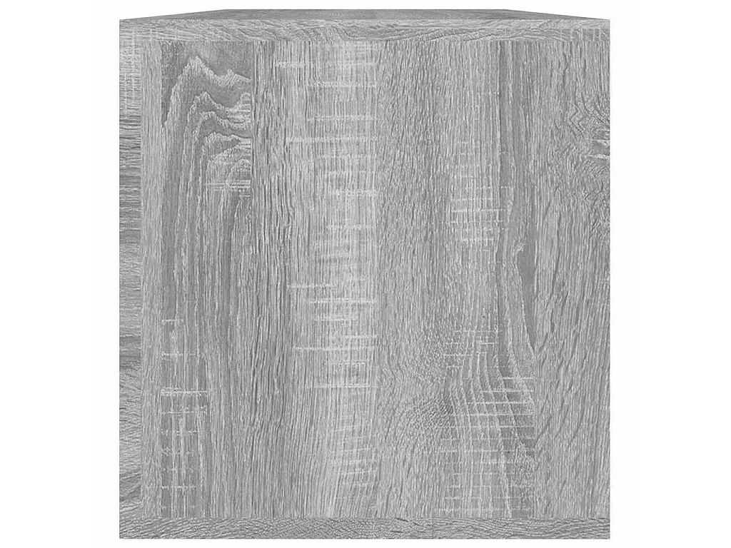 Boîte de rangement à disques vinyle Sonoma gris 71x34x36 cm