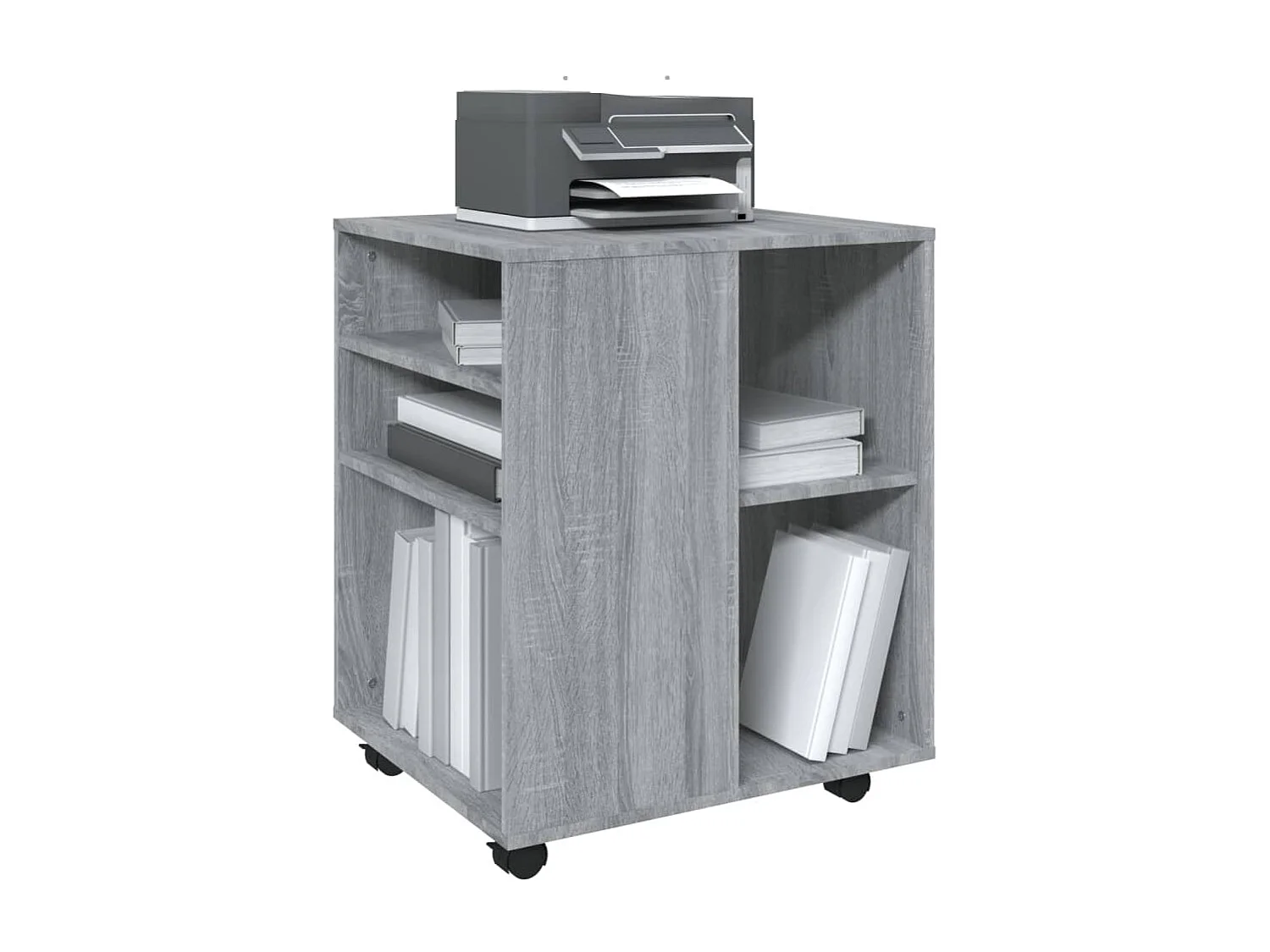 Rollschrank Grau Sonoma 60x53x72 cm Holzwerkstoff