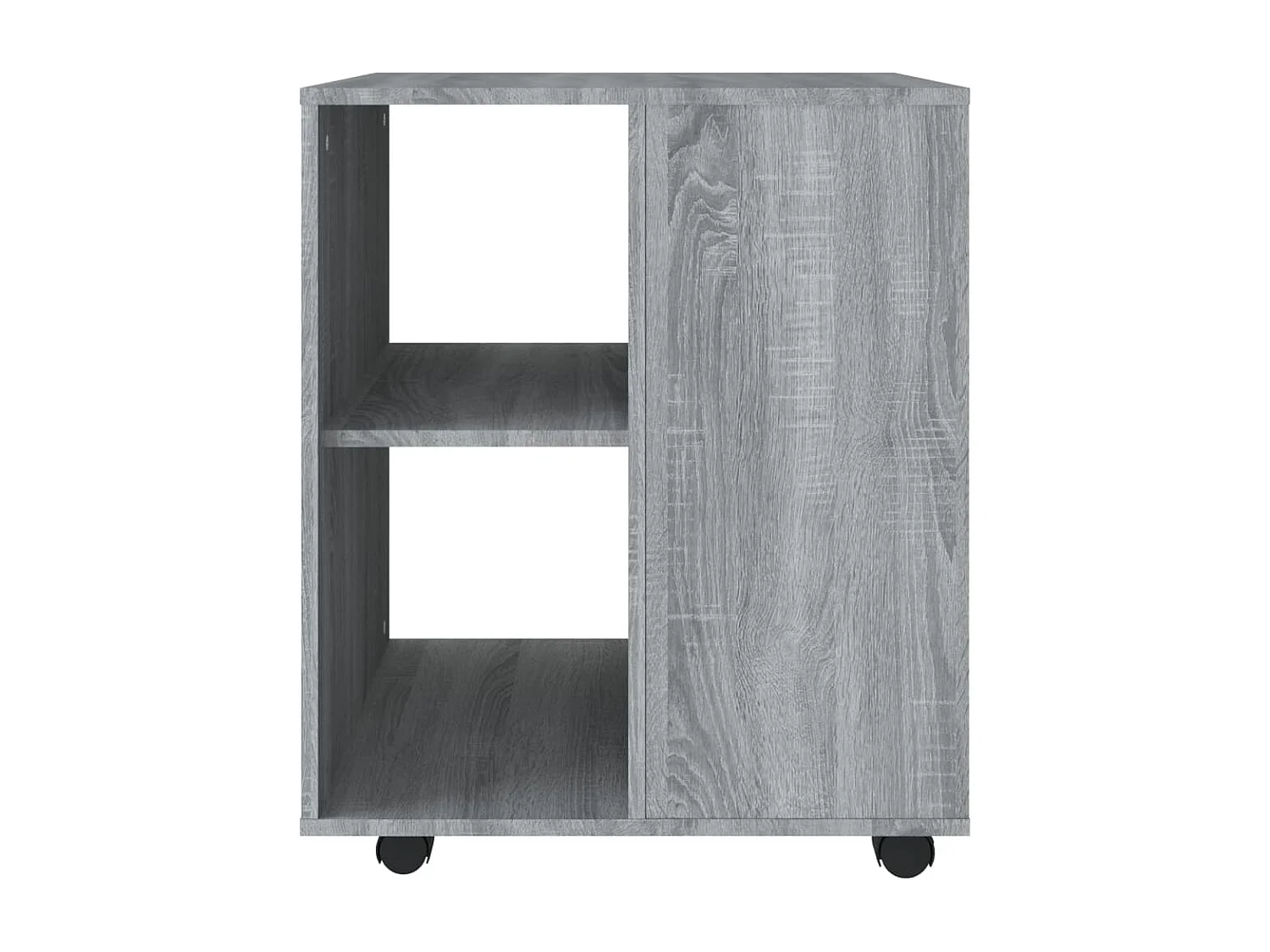 Rolkast 60x53x72 cm bewerkt hout grijs sonoma eiken