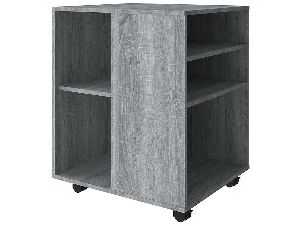 Armoire roulante Sonoma gris 60x53x72 cm Bois d'ingénierie