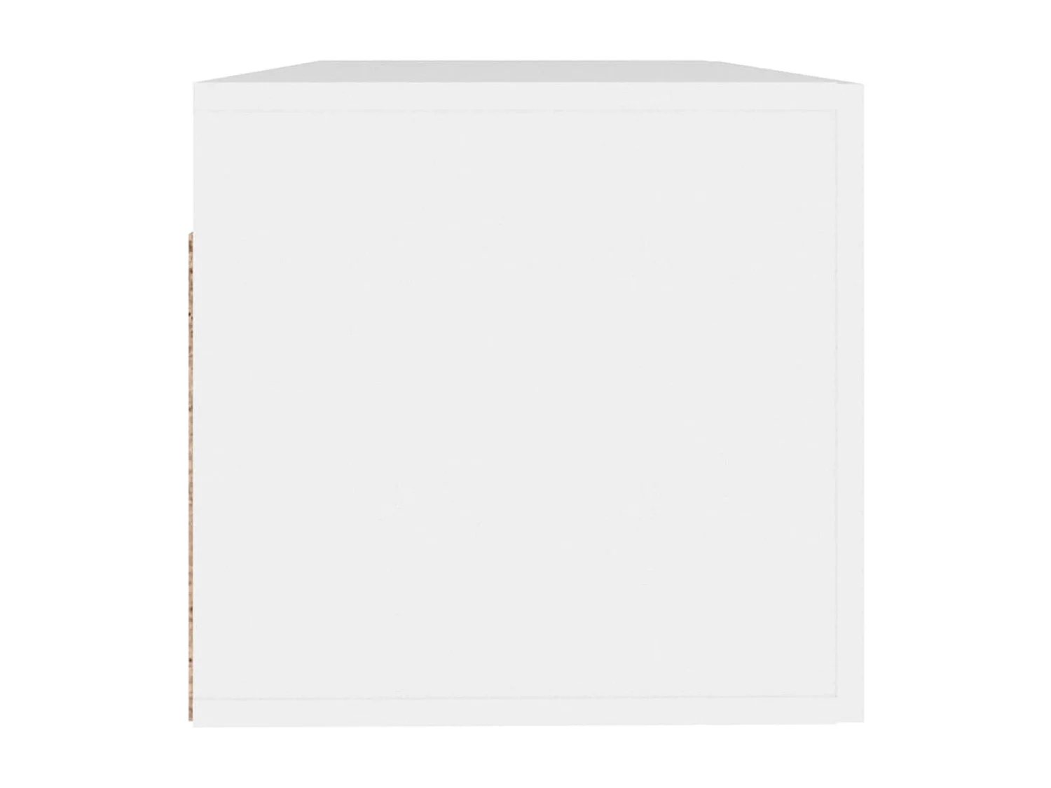 Wandkast 100x36,5x35 cm bewerkt hout wit