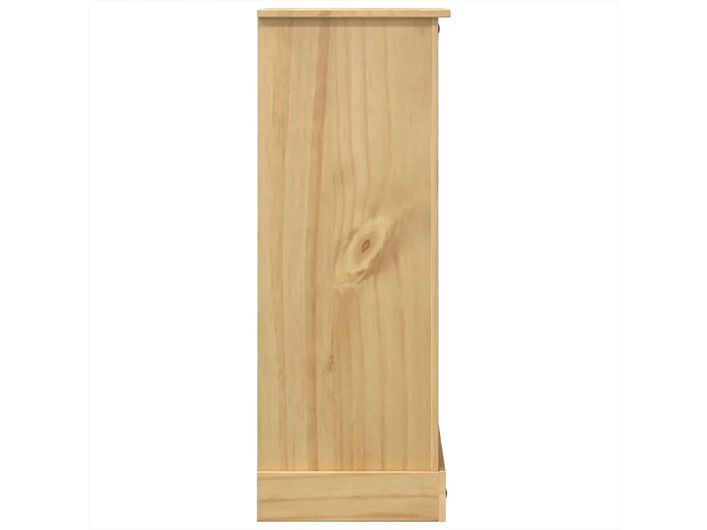 Armário com gavetas Corona 80x43x114 cm madeira de pinho maciça