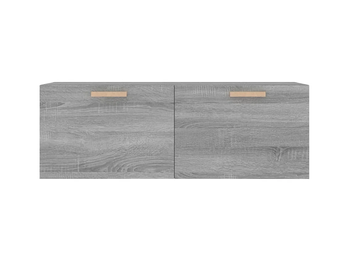 Armario pared madera contrachapada gris Sonoma 100x36,5x35 cm