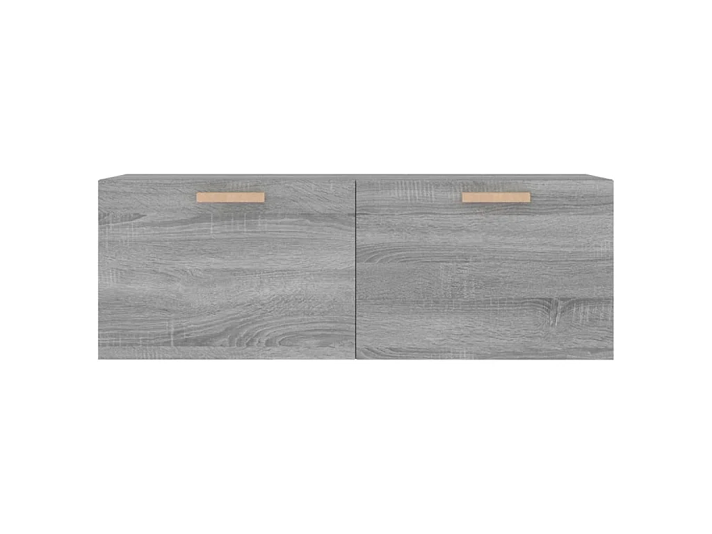 Wandkast 100x36,5x35 cm bewerkt hout grijs sonoma eikenkleurig