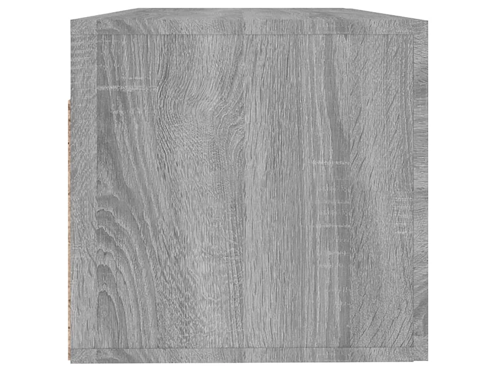 Wandkast 100x36,5x35 cm bewerkt hout grijs sonoma eikenkleurig