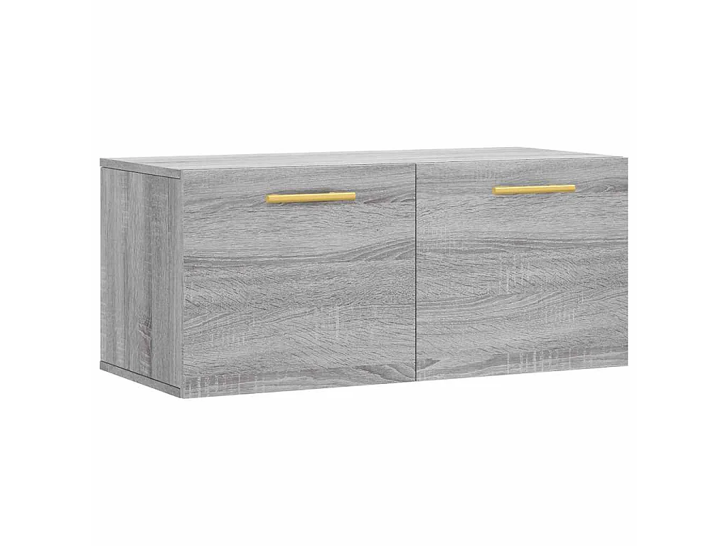 Wandschrank Grau Sonoma 80x36,5x35 cm Holzwerkstoff