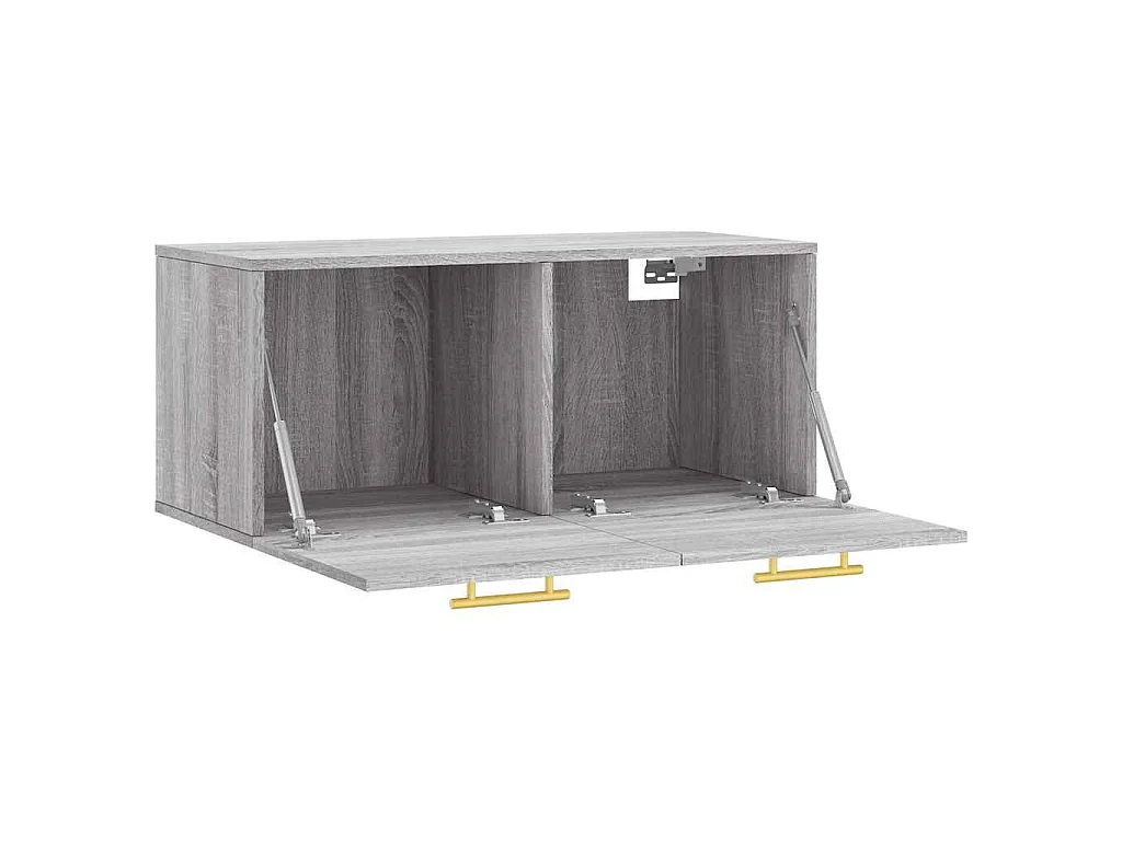 Wandschrank Grau Sonoma 80x36,5x35 cm Holzwerkstoff