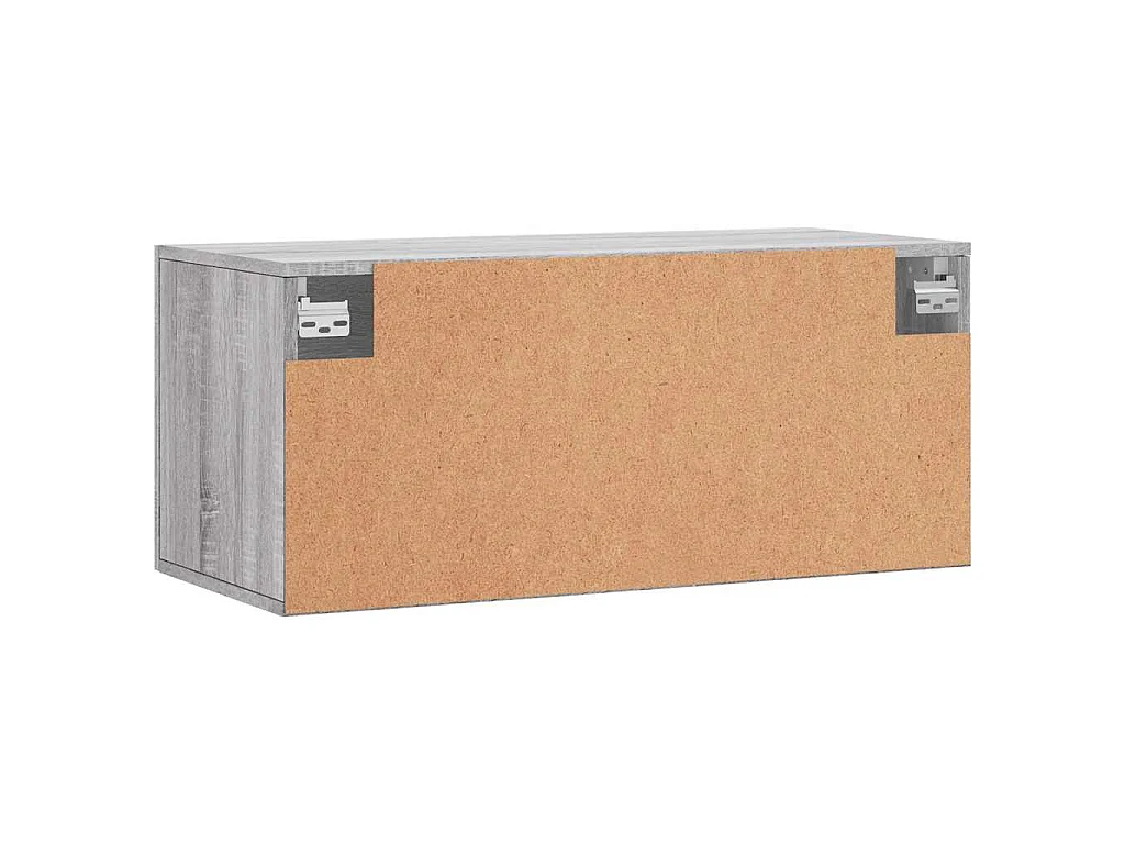 Wandschrank Grau Sonoma 80x36,5x35 cm Holzwerkstoff