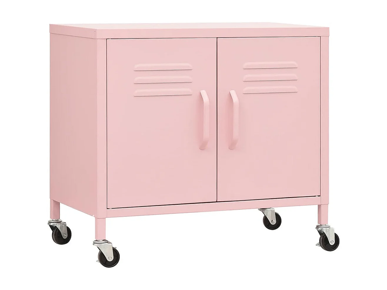 Armoire de rangement Rose 60x35x56 cm Acier