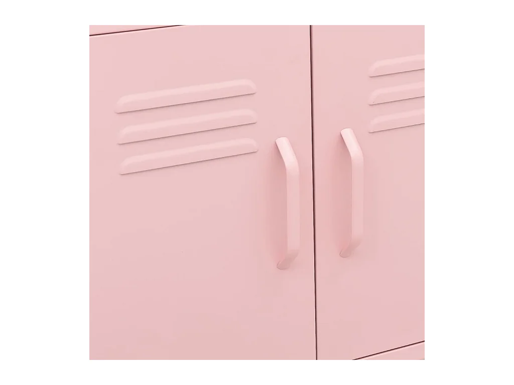 Armoire de rangement Rose 60x35x56 cm Acier