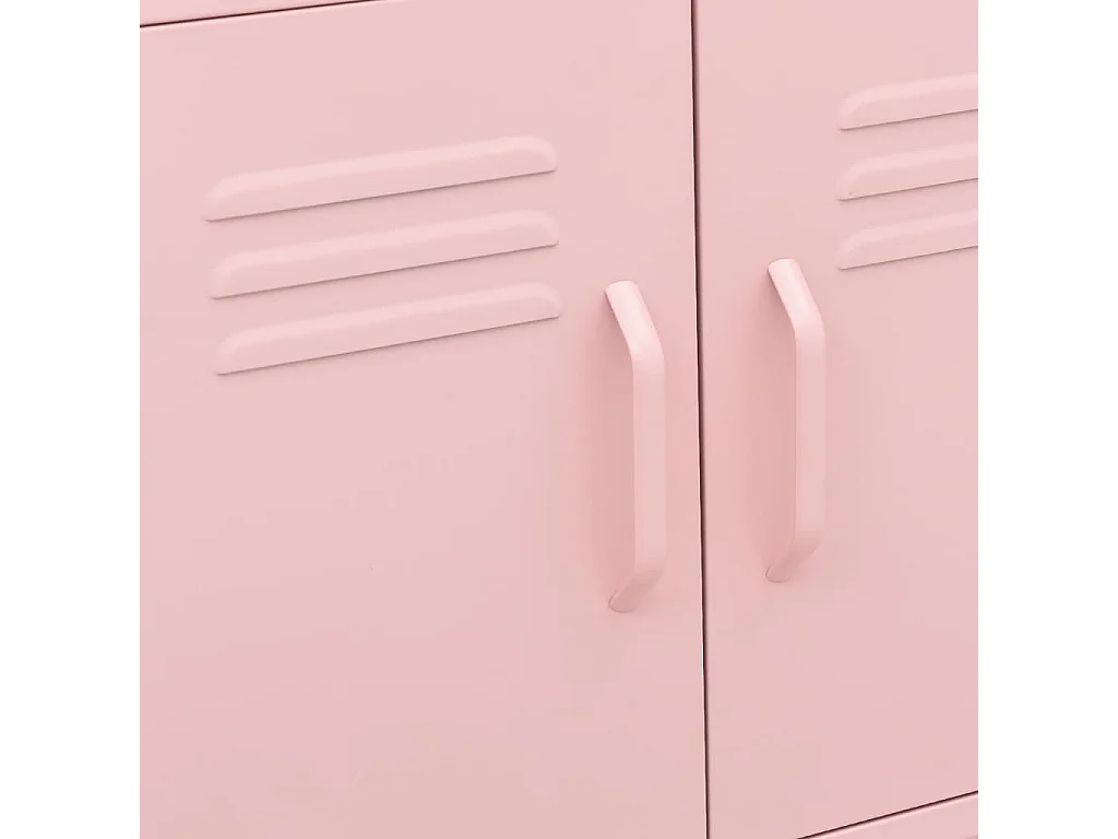 Armoire de rangement Rose 60x35x56 cm Acier