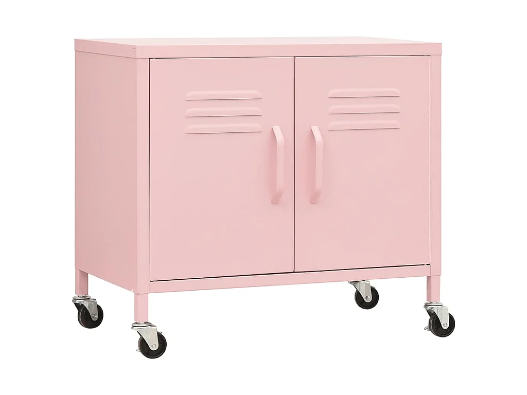 Lagerschrank Rosa 60x35x56 cm Stahl
