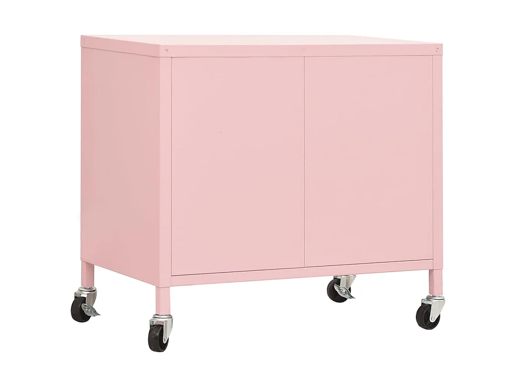 Lagerschrank Rosa 60x35x56 cm Stahl
