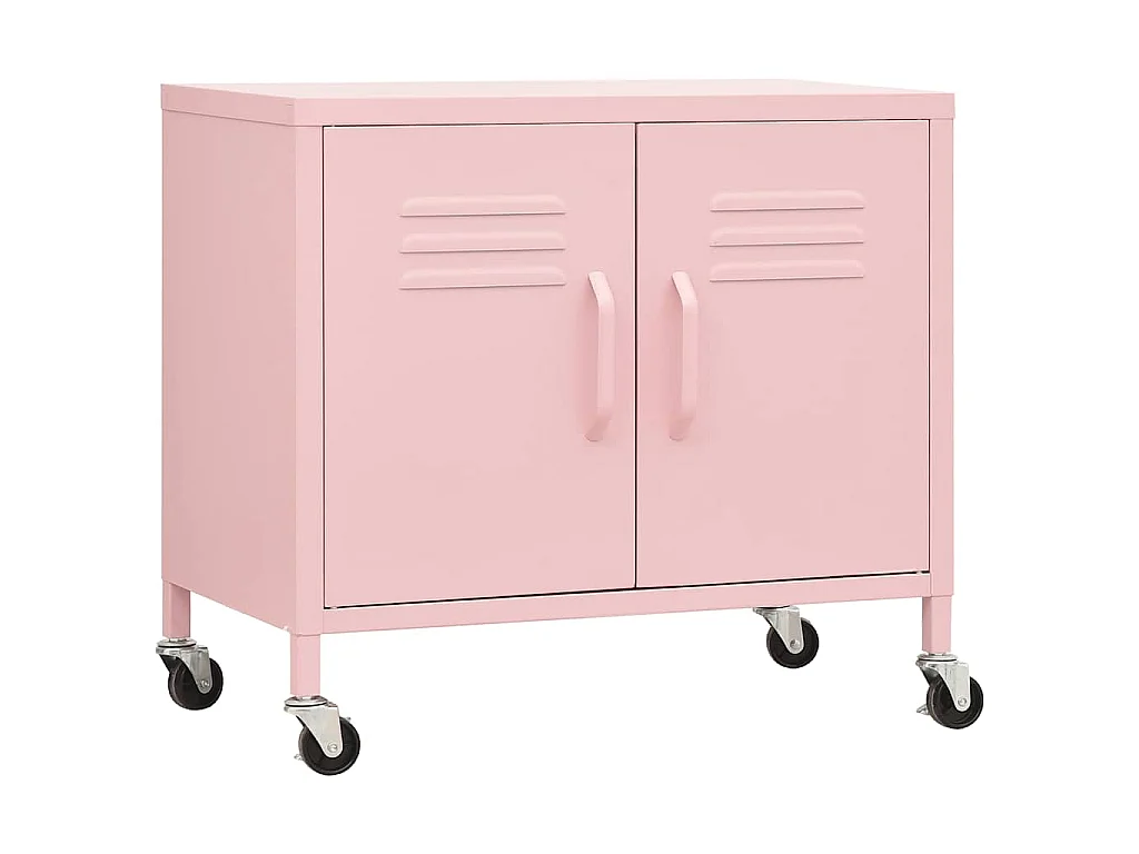 Armadietto Rosa 60x35x56 cm in Acciaio