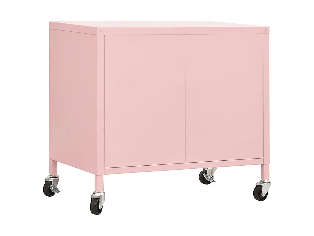 Armadietto Rosa 60x35x56 cm in Acciaio