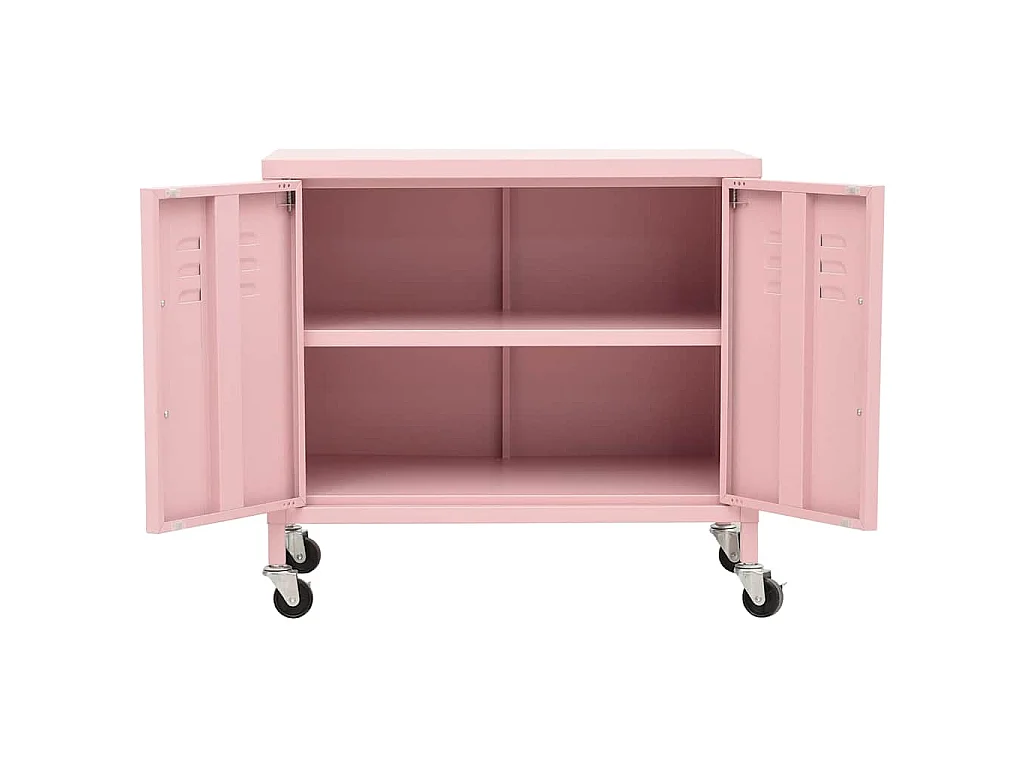 Armadietto Rosa 60x35x56 cm in Acciaio