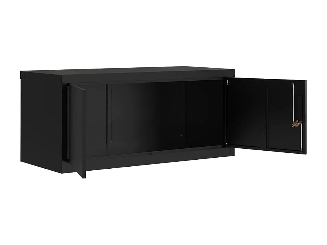 Classeur noir 90x40x240 cm acier