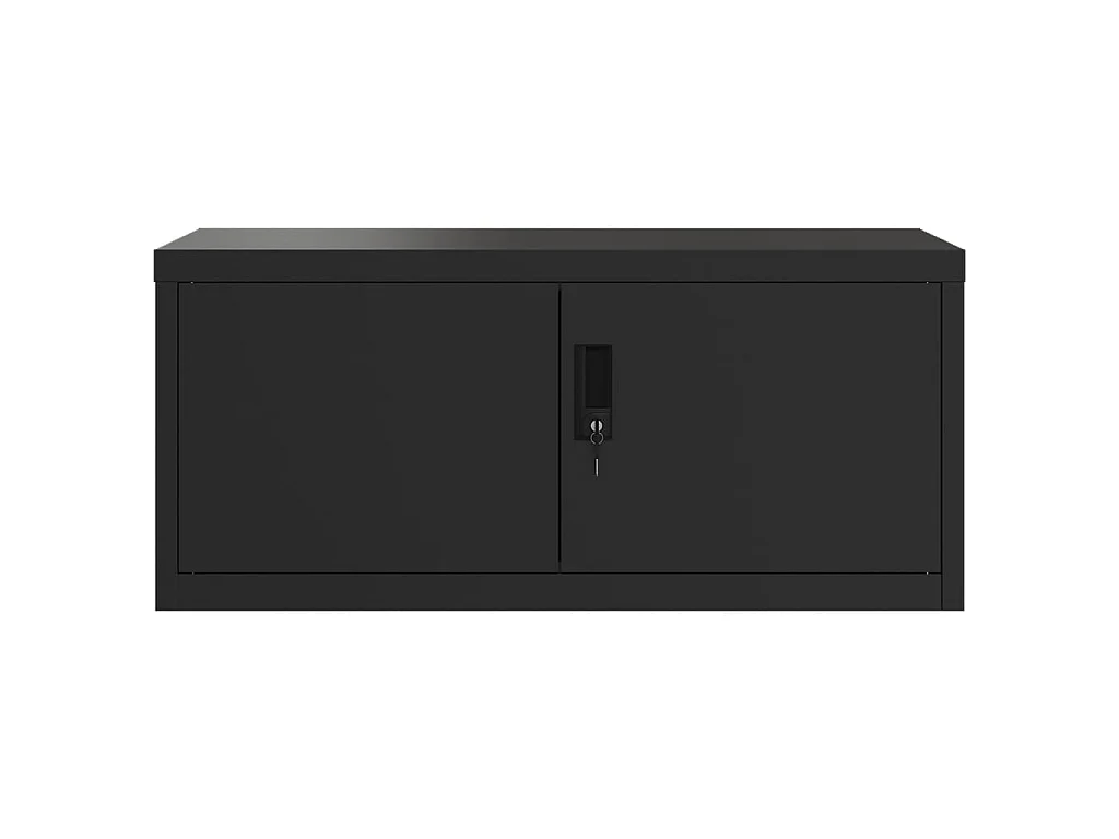 Classeur noir 90x40x240 cm acier