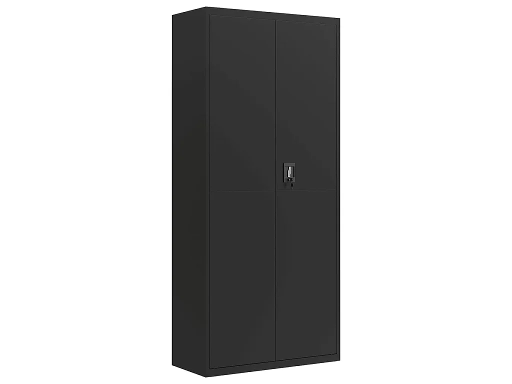 Classeur noir 90x40x240 cm acier