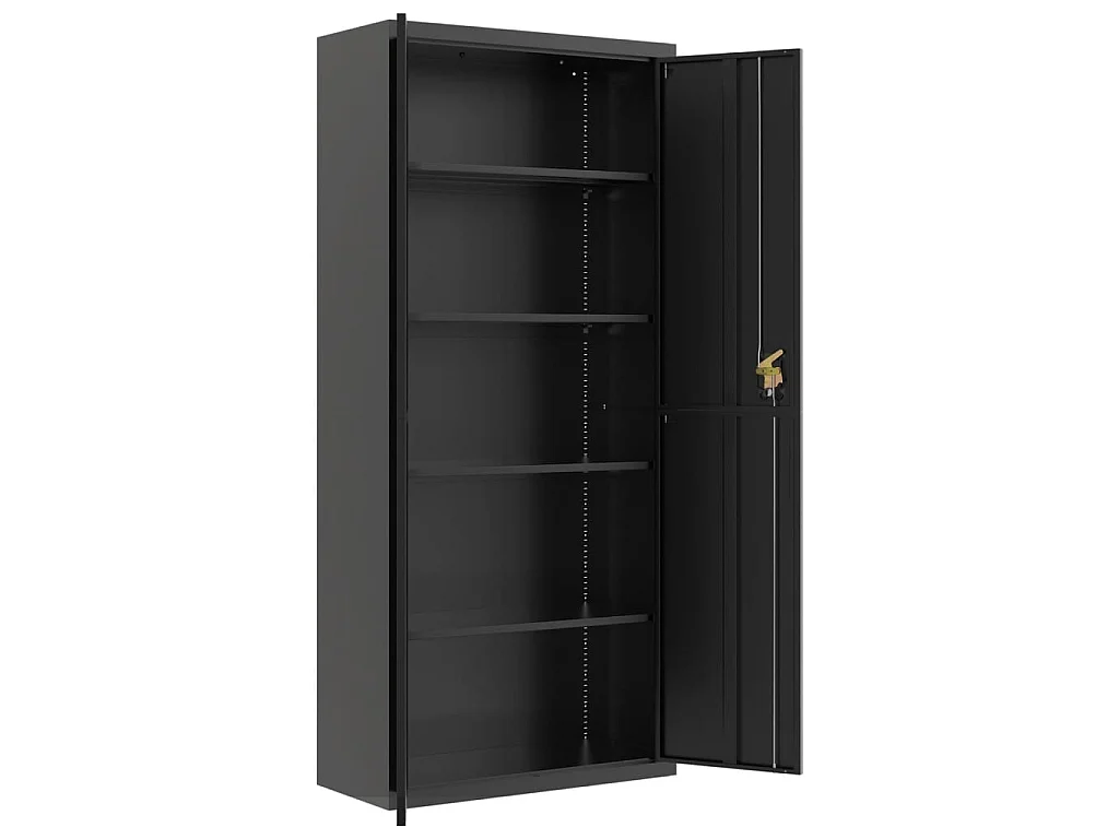 Classeur noir 90x40x240 cm acier