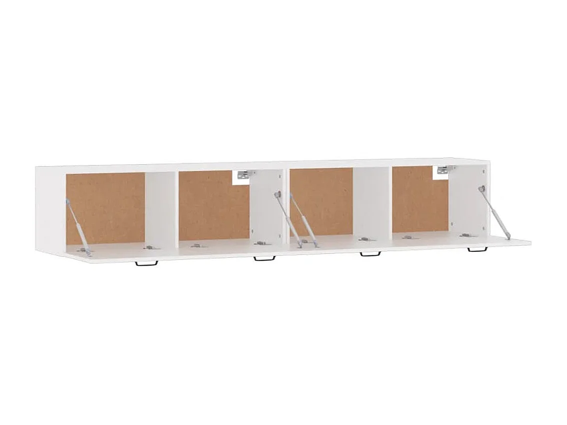 Armoires murales 2 pcs Blanc 100x36,5x35 cm Bois d'ingénierie