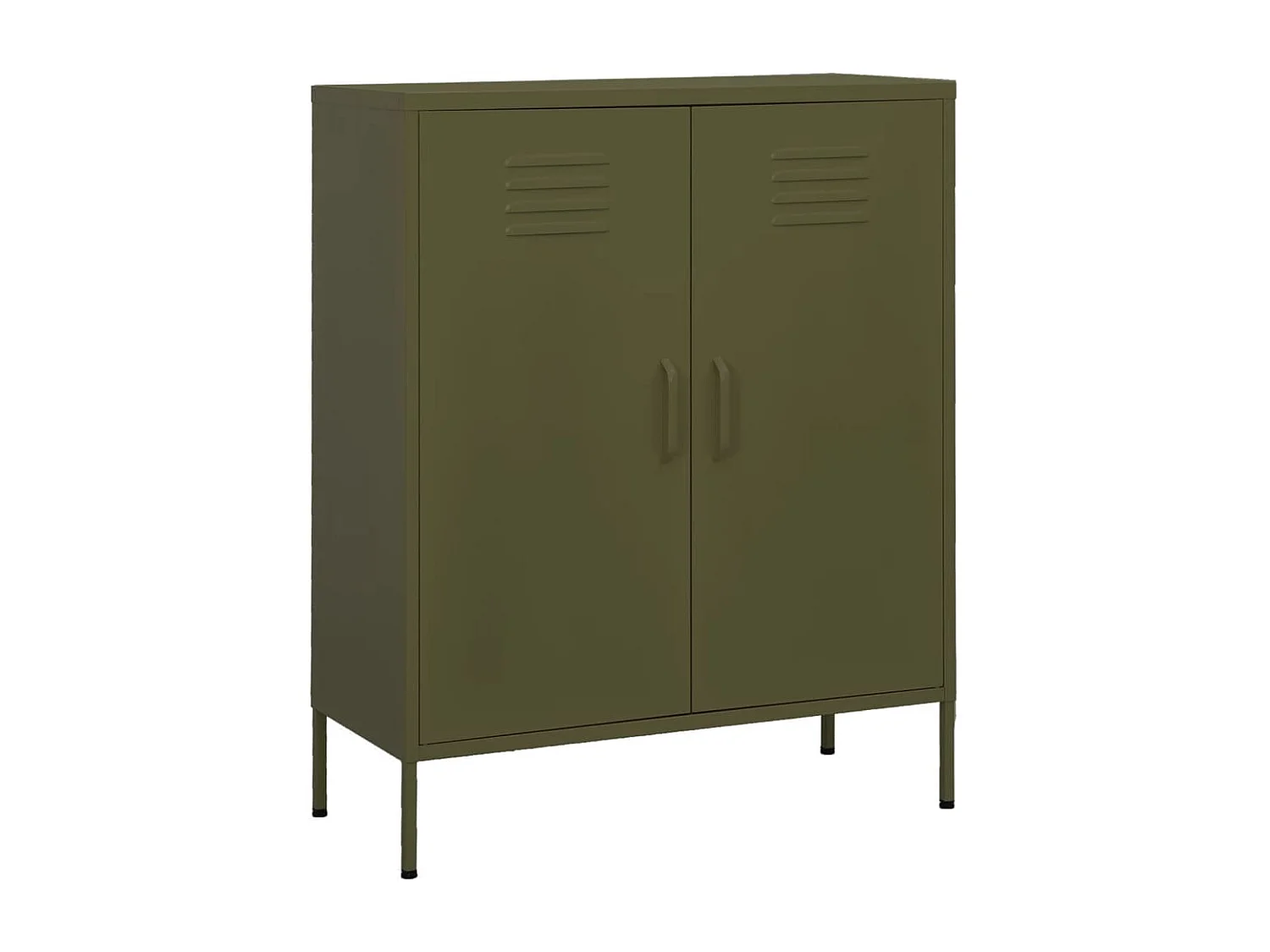 Armoire de rangement Vert olive 80x35x101,5 cm Acier