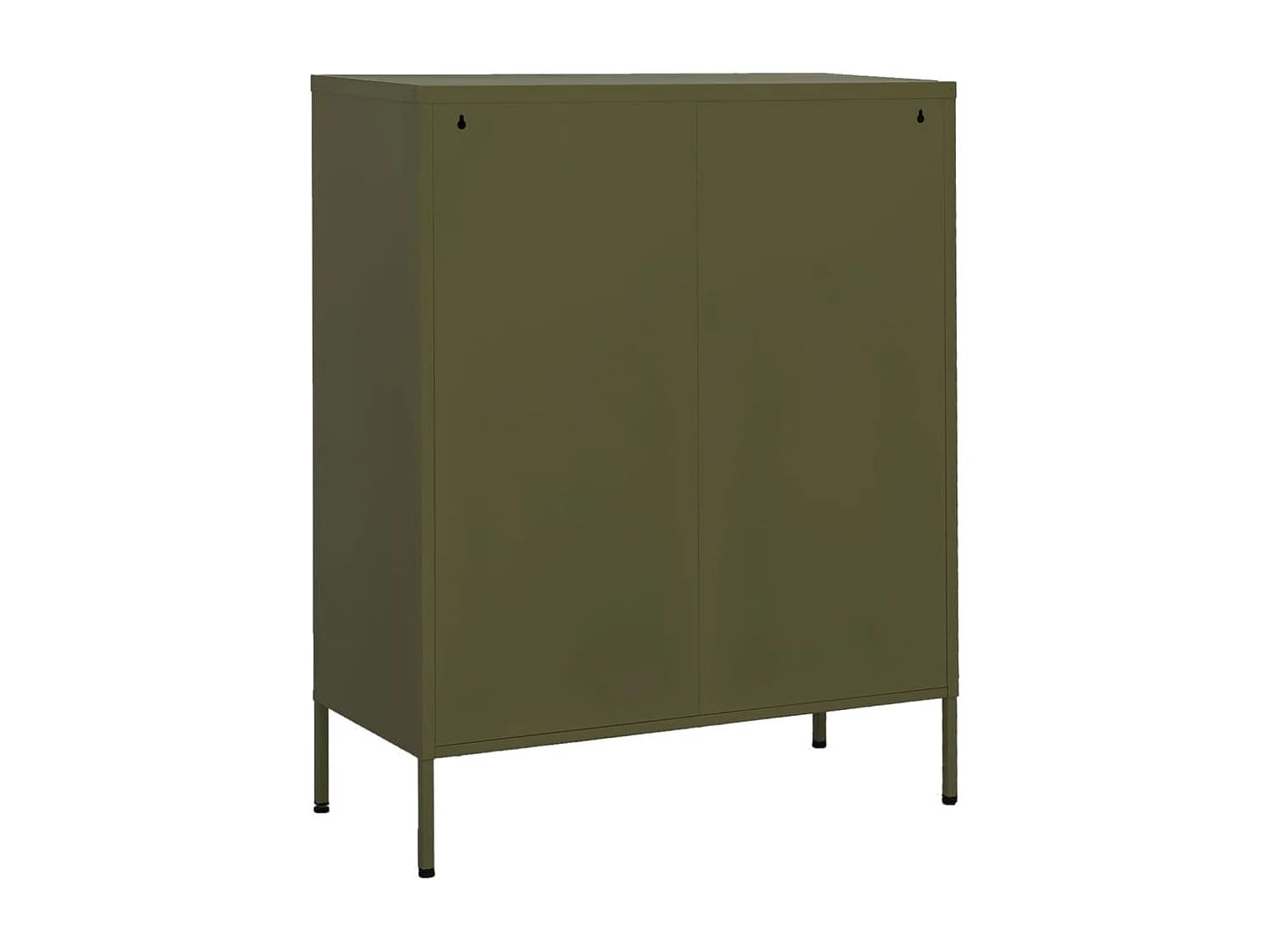 Armoire de rangement Vert olive 80x35x101,5 cm Acier