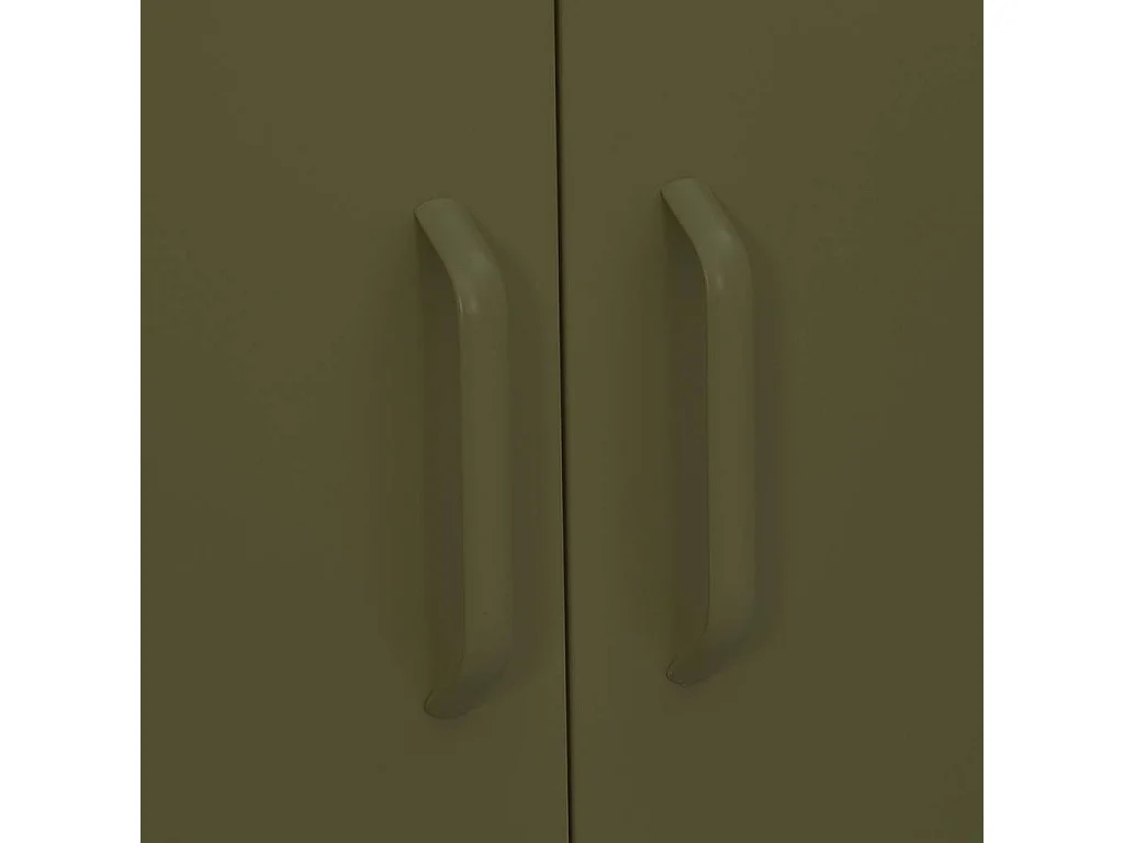 Opbergkast 80x35x101,5 cm staal olijfgroen