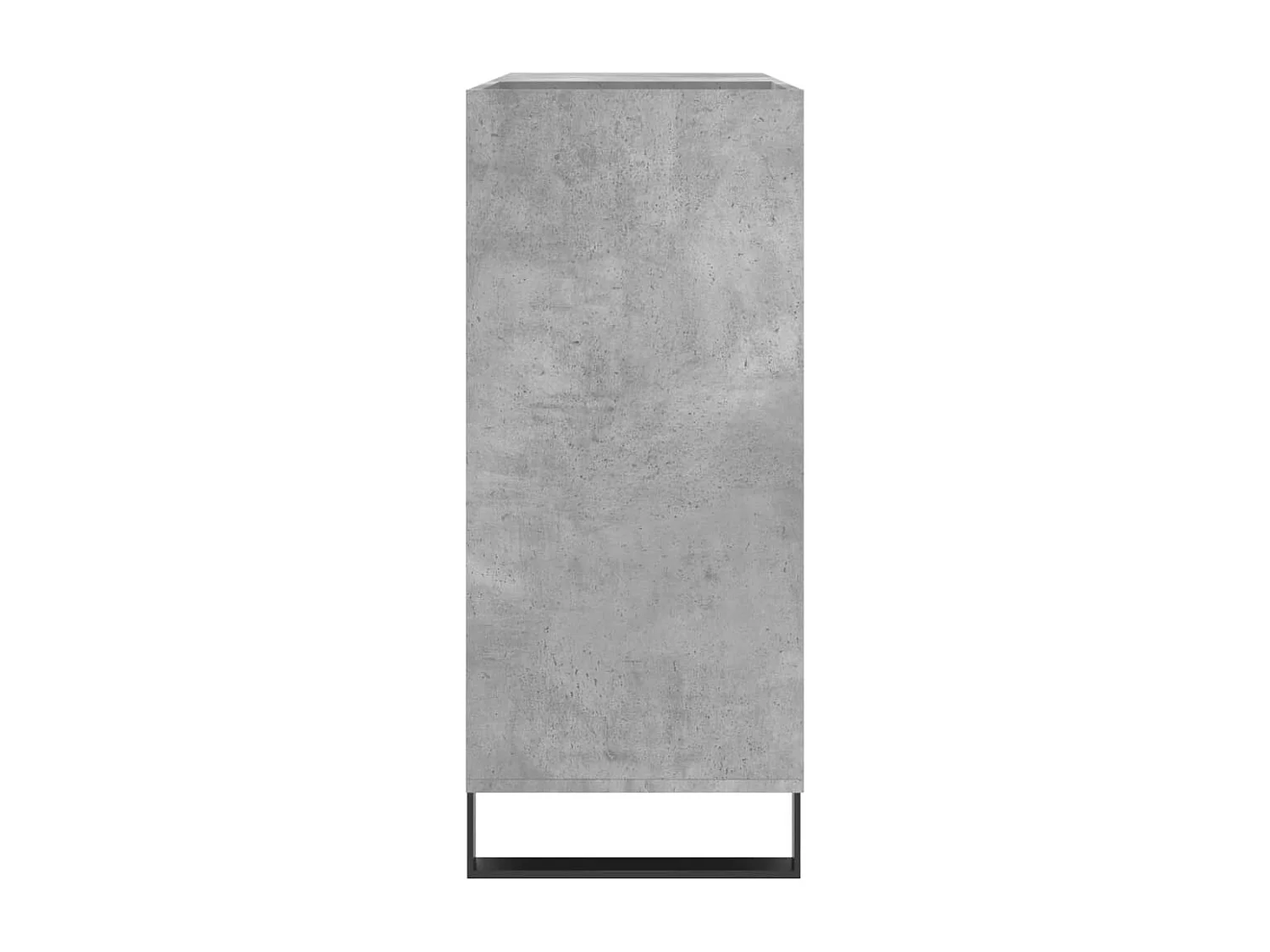 Armoire à disques gris béton 84,5x38x89 cm bois d'ingénierie