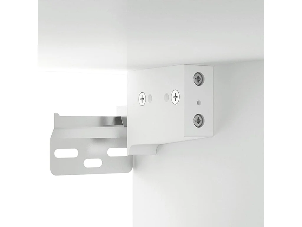 Armoire suspendue Blanc 35x34x90 cm Bois d'ingénierie