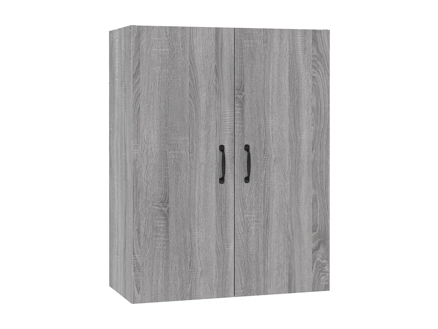 Hangkast 69,5x34x90 cm bewerkt hout grijs sonoma eikenkleurig
