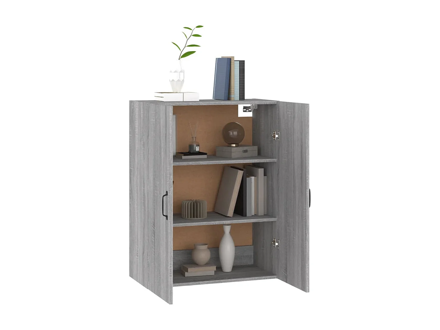 Armoire suspendue Sonoma gris 69,5x34x90 cm Bois d'ingénierie