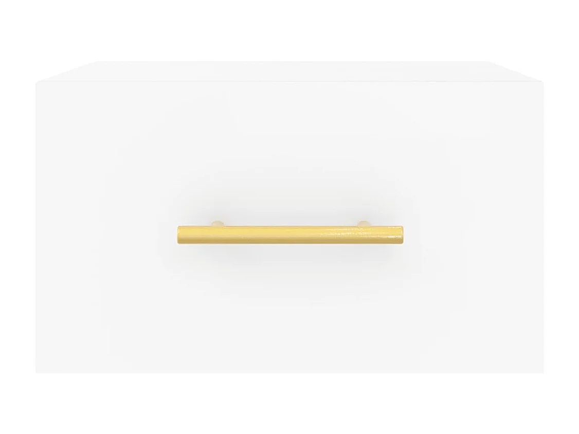 Wand-Nachttisch Weiß 35x35x20 cm