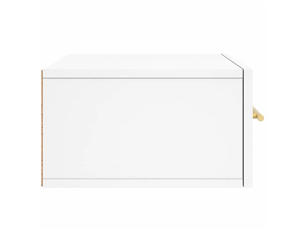 Table de chevet murale blanc 35x35x20 cm
