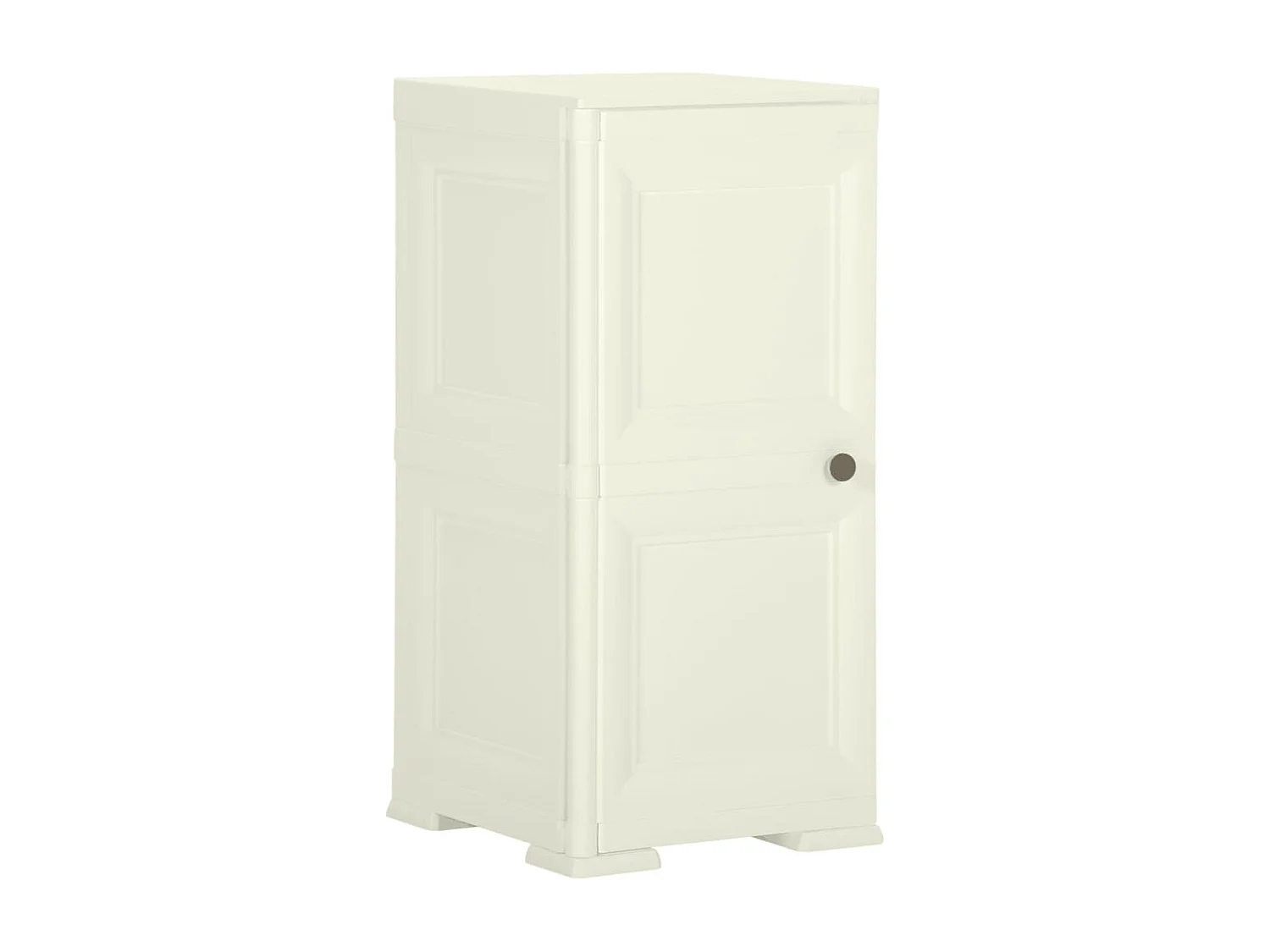 Armoire plastique 40x43x85,5 cm design bois glace à la vanille