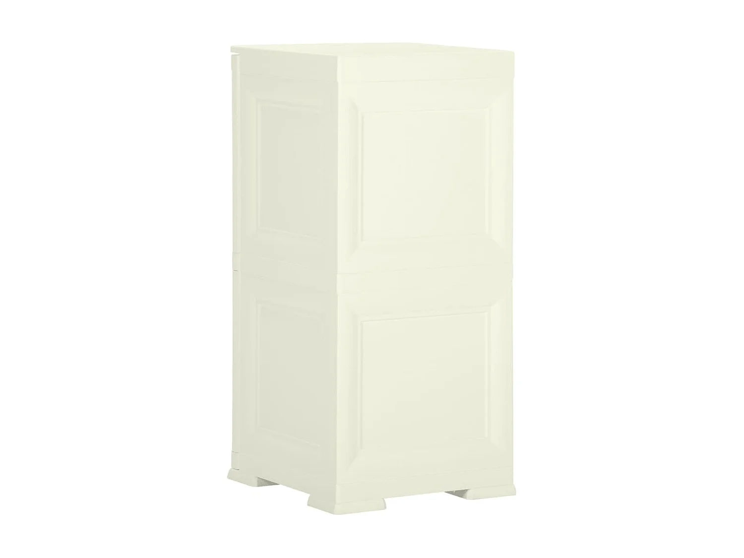 Armoire plastique 40x43x85,5 cm design bois glace à la vanille