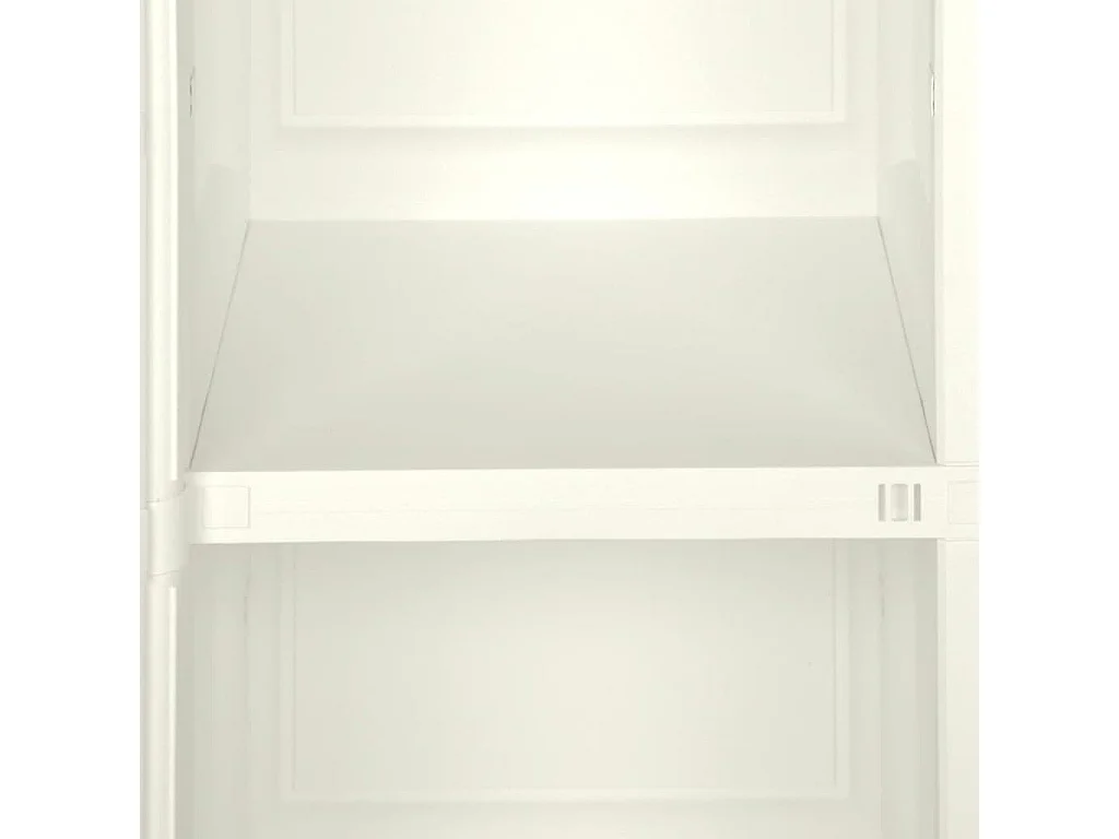 Armoire plastique 40x43x85,5 cm design bois glace à la vanille